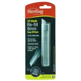 STERLING 9MM SNAP BLADES RE-FILL (PKT 10)