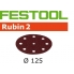 FESTOOL Rubin 2 125mm StickFix Discs 9H (10pkt)