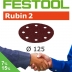 FESTOOL Rubin 2 125mm StickFix Discs 9H (box 50)