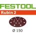 FESTOOL Rubin 2 150mm StickFix Discs 17H (10pkt)