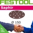 FESTOOL Saphir 150mm StickFix Discs 17H for Heavy Duty (box 25)