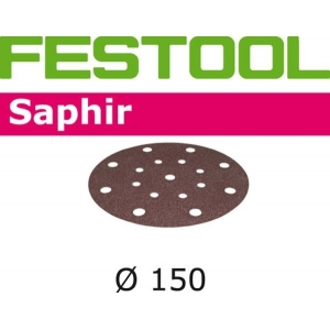 FESTOOL Saphir 150mm StickFix Discs 17H for Heavy Duty (pkt 5)