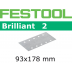 FESTOOL Brilliant 2 93x178mm StickFix Strips 8H (pkt 10)
