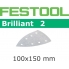 FESTOOL Brilliant 2 100x150mm Delta Stickfix Detail Strips 7H (pkt 10)