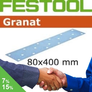 FESTOOL Granat 80x400mm StickFix Strips 17H (box 50)