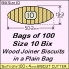 BIX Size 10 Bix Wood Joiner Biscuits Bag of 100