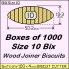 BIX Size 10 Bix Wood Joiner Biscuits Box of 1000