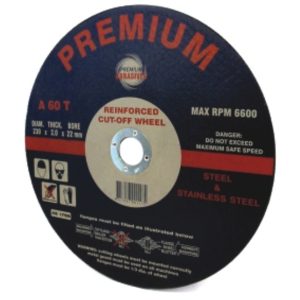 Premium Abrasives ULTRA THIN METAL CUTTING WHEELS IRON FREE For Angle Grinders (box)
