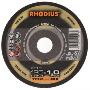 Rhodius 230mm Thin Cut Off Wheel Flat Inox Metal 80m/s